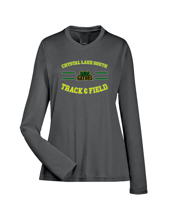 Crystal Lake South HS Boys Track & Field Curve - Womens Performance Longsleeve