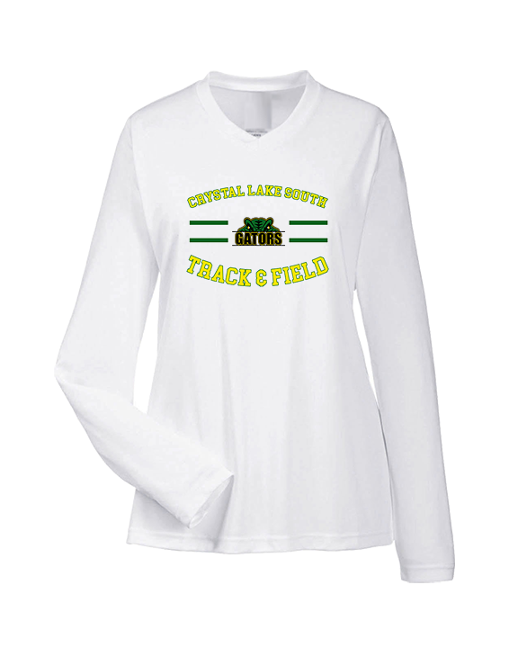 Crystal Lake South HS Boys Track & Field Curve - Womens Performance Longsleeve