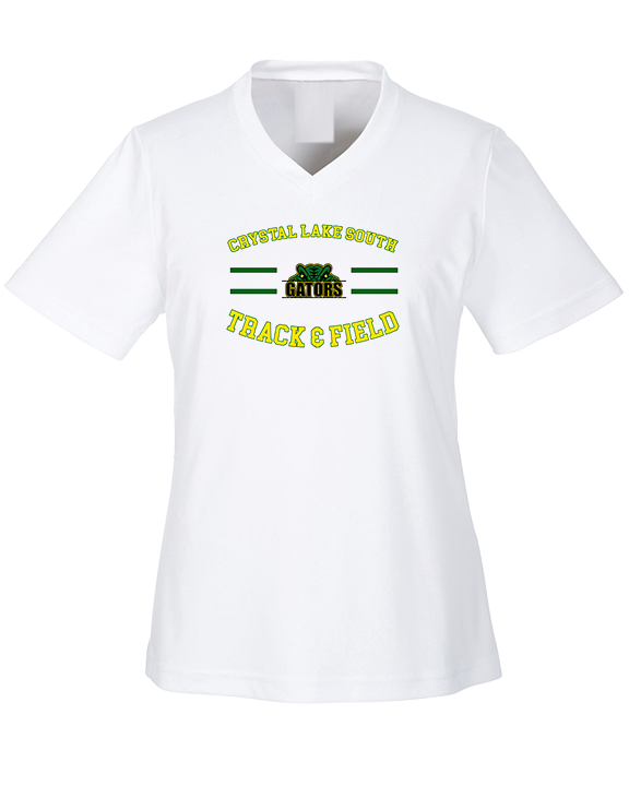 Crystal Lake South HS Boys Track & Field Curve - Womens Performance Shirt