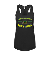 Crystal Lake South HS Boys Track & Field Curve - Womens Tank Top