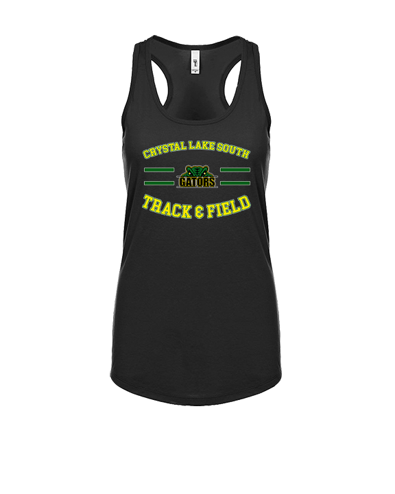 Crystal Lake South HS Boys Track & Field Curve - Womens Tank Top