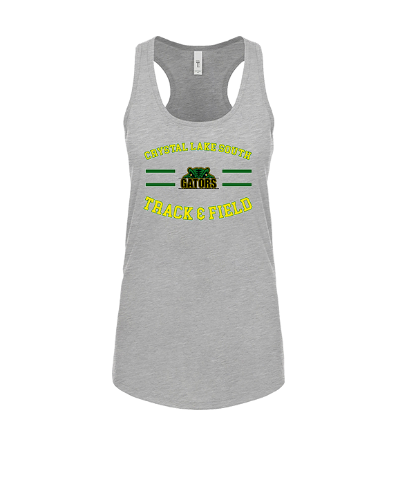 Crystal Lake South HS Boys Track & Field Curve - Womens Tank Top
