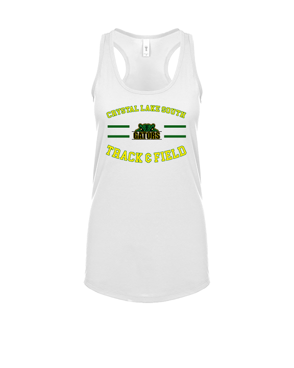 Crystal Lake South HS Boys Track & Field Curve - Womens Tank Top
