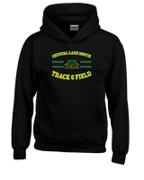 Crystal Lake South HS Boys Track & Field Curve - Youth Hoodie