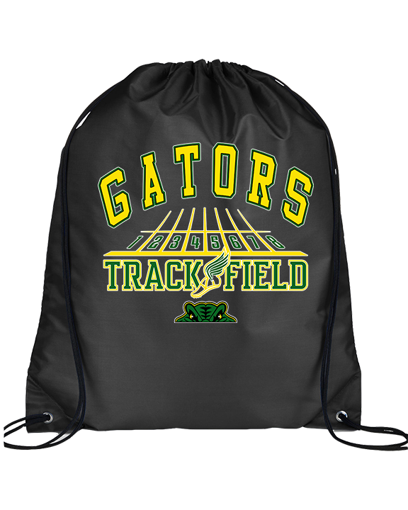 Crystal Lake South HS Boys Track & Field Lanes - Drawstring Bag