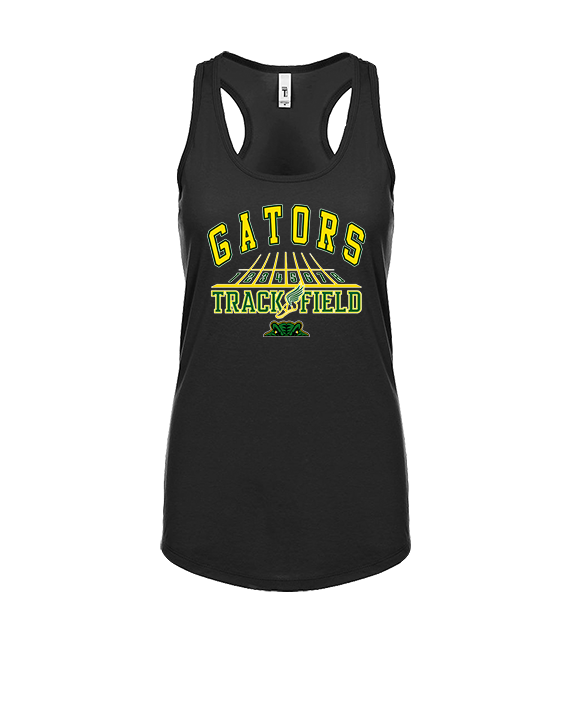 Crystal Lake South HS Boys Track & Field Lanes - Womens Tank Top