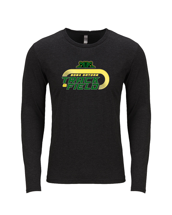 Crystal Lake South HS Boys Track & Field Turn - Tri-Blend Long Sleeve