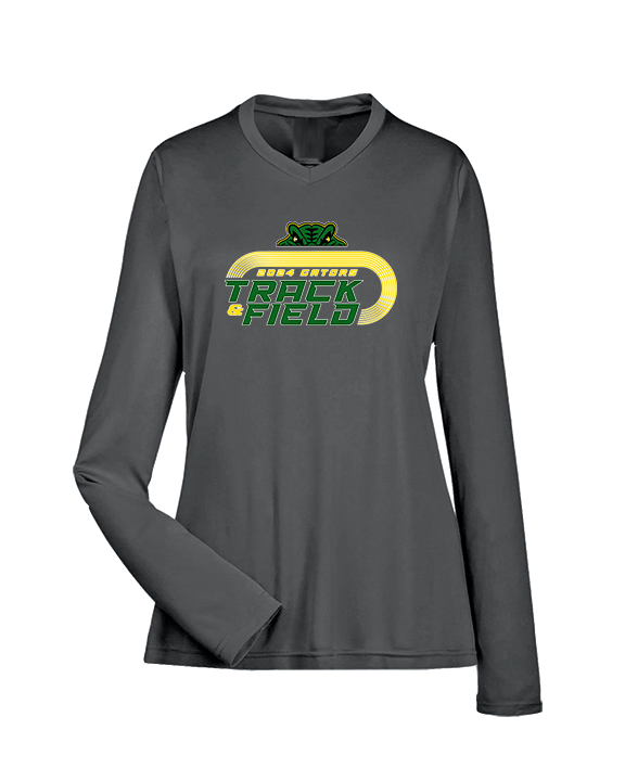 Crystal Lake South HS Boys Track & Field Turn - Womens Performance Longsleeve