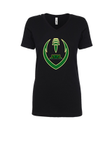 Crystal Lake South HS Football Full Football - Womens V-Neck