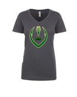 Crystal Lake South HS Football Full Football - Womens V-Neck