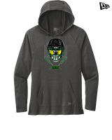 Crystal Lake South HS Football Skull Crusher - New Era Tri-Blend Hoodie