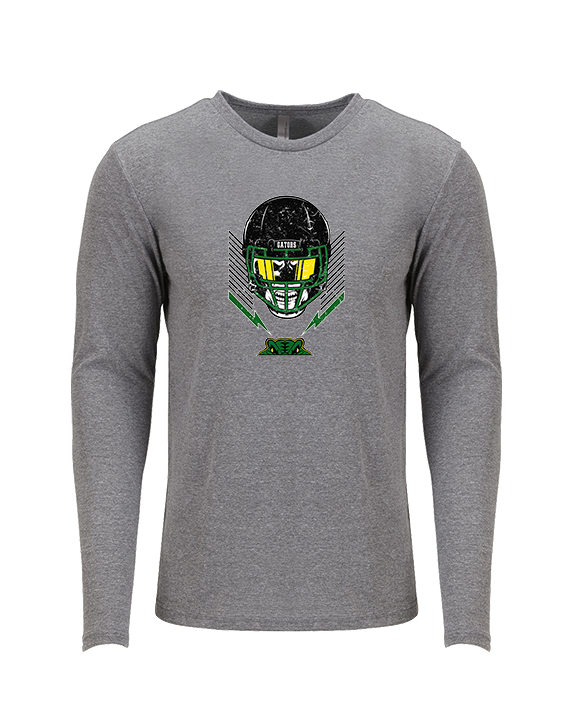 Crystal Lake South HS Football Skull Crusher - Tri-Blend Long Sleeve