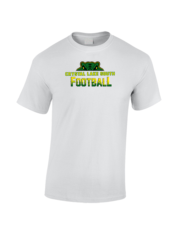Crystal Lake South HS Football Splatter - Cotton T-Shirt