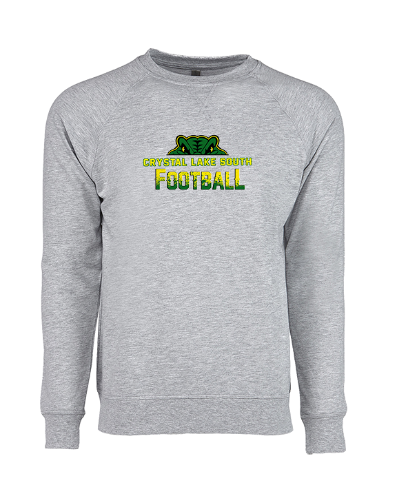 Crystal Lake South HS Football Splatter - Crewneck Sweatshirt