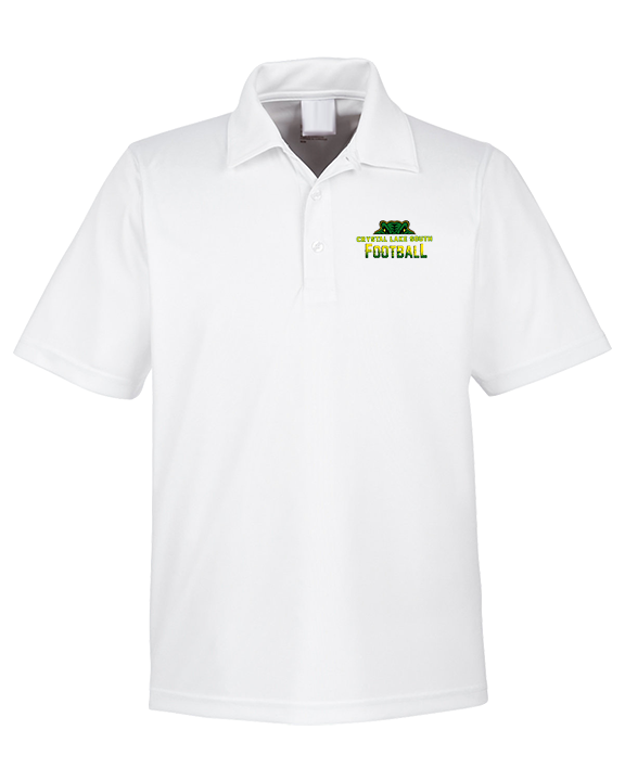 Crystal Lake South HS Football Splatter - Mens Polo
