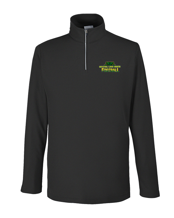 Crystal Lake South HS Football Splatter - Mens Quarter Zip