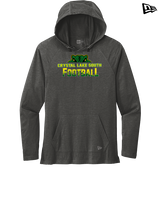 Crystal Lake South HS Football Splatter - New Era Tri-Blend Hoodie