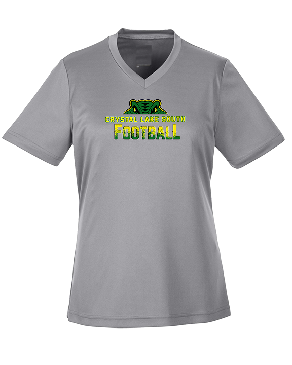 Crystal Lake South HS Football Splatter - Womens Performance Shirt