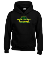 Crystal Lake South HS Football Splatter - Youth Hoodie