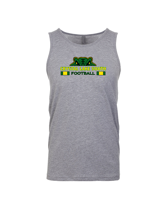 Crystal Lake South HS Football Stacked - Tank Top