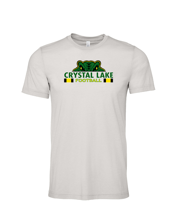 Crystal Lake South HS Football Stacked - Tri-Blend Shirt