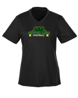 Crystal Lake South HS Football Stacked - Womens Performance Shirt