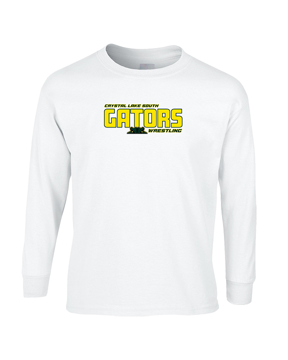 Crystal Lake South HS Wrestling Bold - Cotton Longsleeve