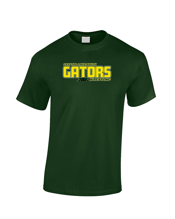 Crystal Lake South HS Wrestling Bold - Cotton T-Shirt