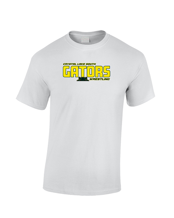 Crystal Lake South HS Wrestling Bold - Cotton T-Shirt