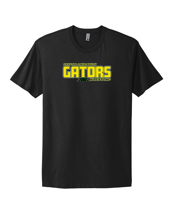 Crystal Lake South HS Wrestling Bold - Mens Select Cotton T-Shirt