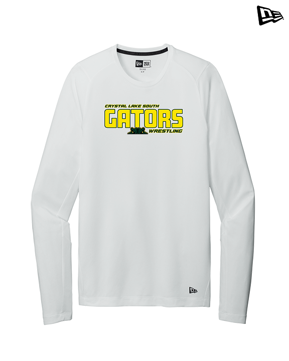 Crystal Lake South HS Wrestling Bold - New Era Performance Long Sleeve