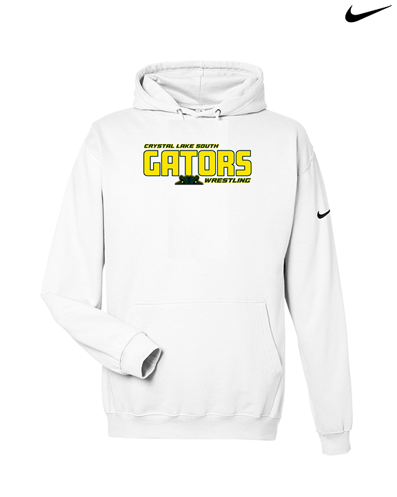 Crystal Lake South HS Wrestling Bold - Nike Club Fleece Hoodie