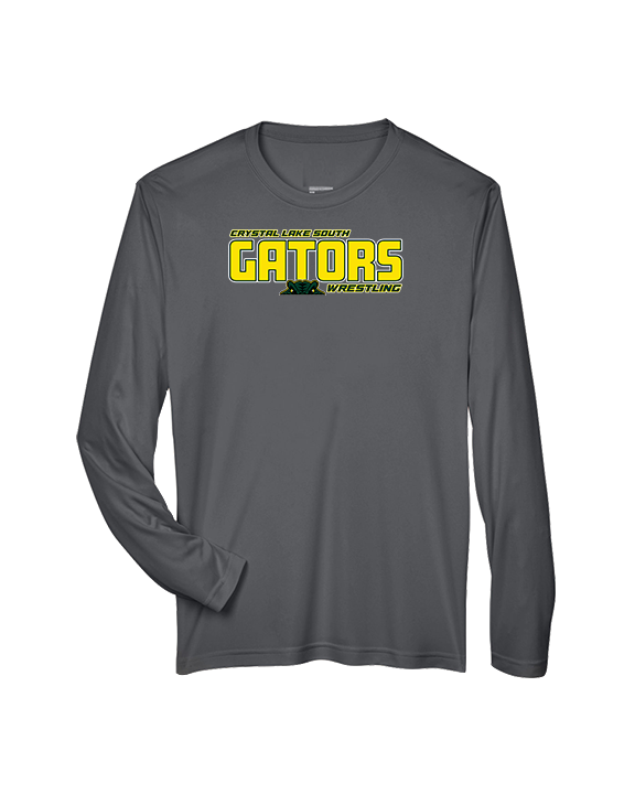 Crystal Lake South HS Wrestling Bold - Performance Longsleeve
