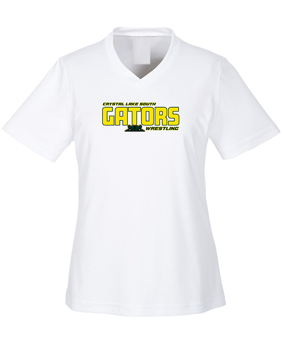 Crystal Lake South HS Wrestling Bold - Womens Performance Shirt