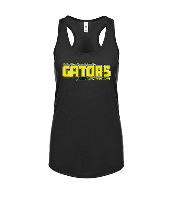 Crystal Lake South HS Wrestling Bold - Womens Tank Top