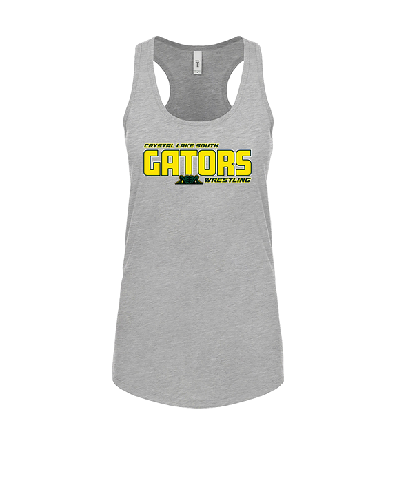 Crystal Lake South HS Wrestling Bold - Womens Tank Top