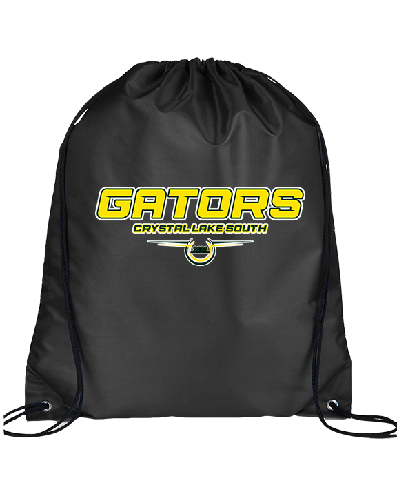 Crystal Lake South HS Wrestling Design - Drawstring Bag