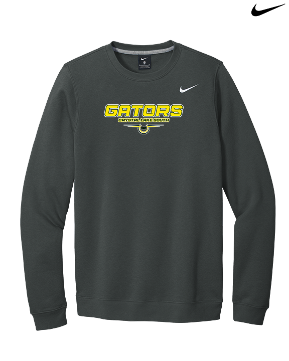 Crystal Lake South HS Wrestling Design - Mens Nike Crewneck