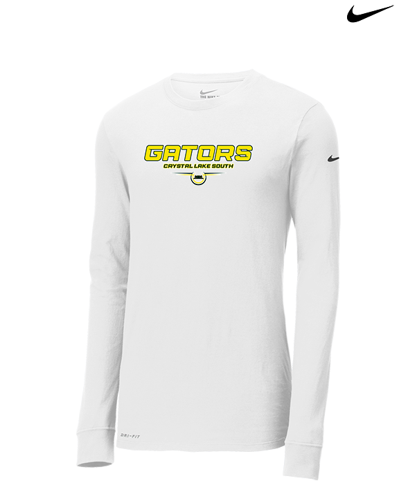 Crystal Lake South HS Wrestling Design - Mens Nike Longsleeve