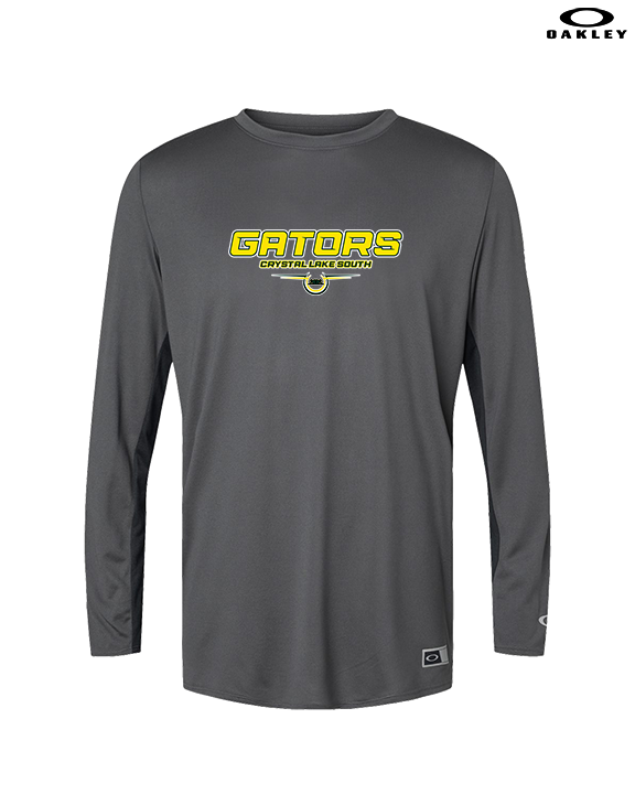 Crystal Lake South HS Wrestling Design - Mens Oakley Longsleeve