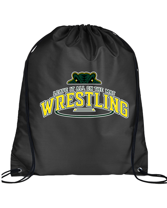 Crystal Lake South HS Wrestling Leave It - Drawstring Bag