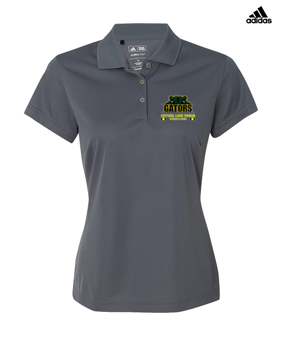 Crystal Lake South HS Wrestling Stacked - Adidas Womens Polo