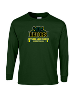Crystal Lake South HS Wrestling Stacked - Cotton Longsleeve