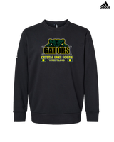 Crystal Lake South HS Wrestling Stacked - Mens Adidas Crewneck