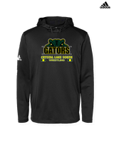 Crystal Lake South HS Wrestling Stacked - Mens Adidas Hoodie