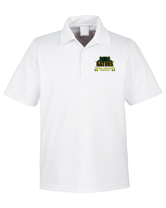 Crystal Lake South HS Wrestling Stacked - Mens Polo