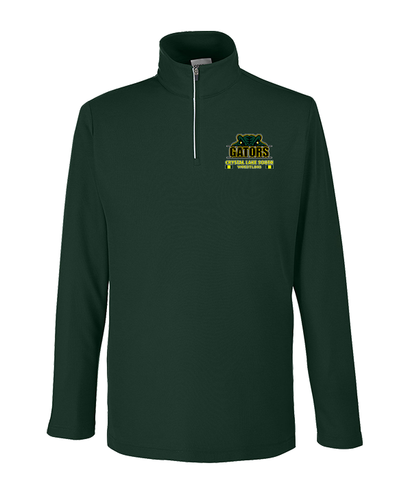 Crystal Lake South HS Wrestling Stacked - Mens Quarter Zip
