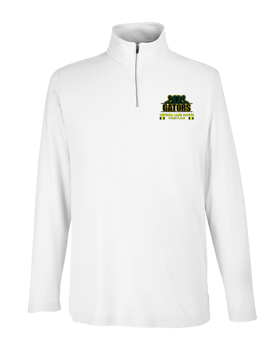 Crystal Lake South HS Wrestling Stacked - Mens Quarter Zip
