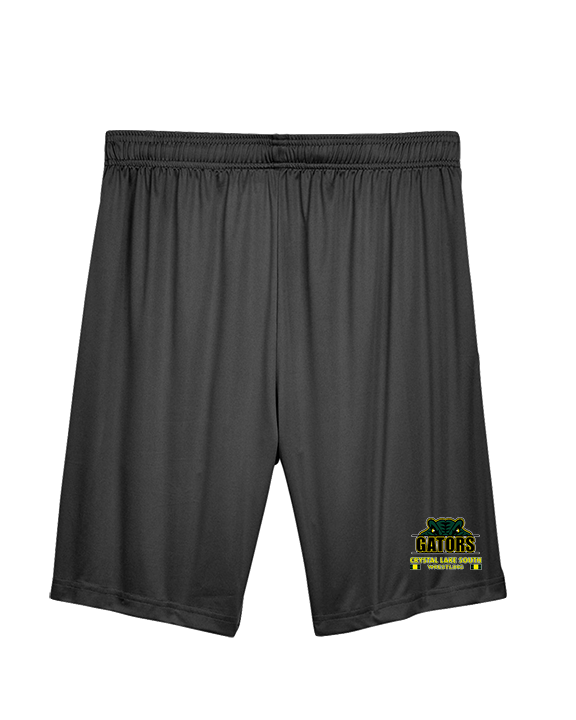 Crystal Lake South HS Wrestling Stacked - Mens Training Shorts with Pockets