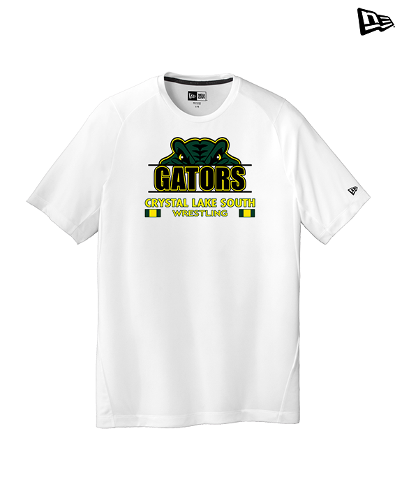Crystal Lake South HS Wrestling Stacked - New Era Performance Shirt